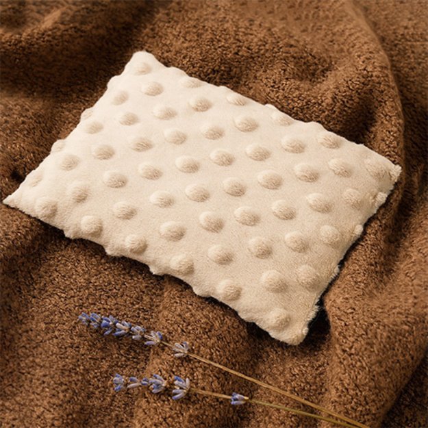796/05 HOT WATER BOTTLE WITH CHERRY SEEDS BEIGE