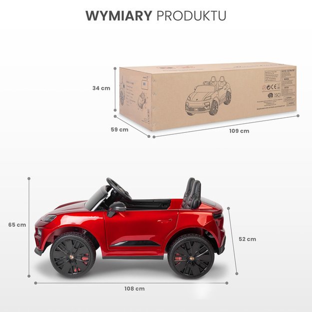 BATTERY CAR PORSCHE MACAN WHITE