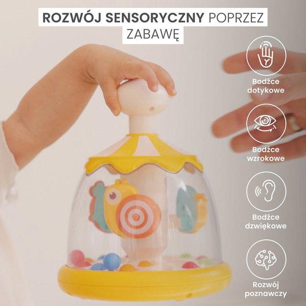 Lavinamasis žaislas – suktukas su gyvūnais, rožinis