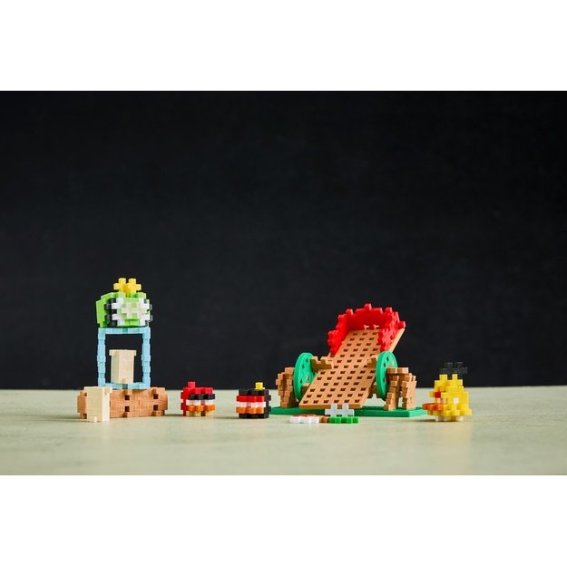 Plus Plus konstruktorius Angry Birds Katapultos smūgis