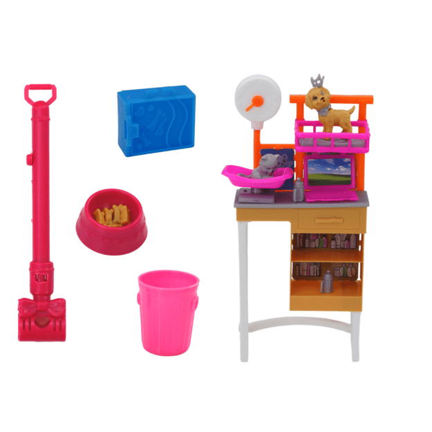 Doll Set With Dogs Cat Vet Accessories