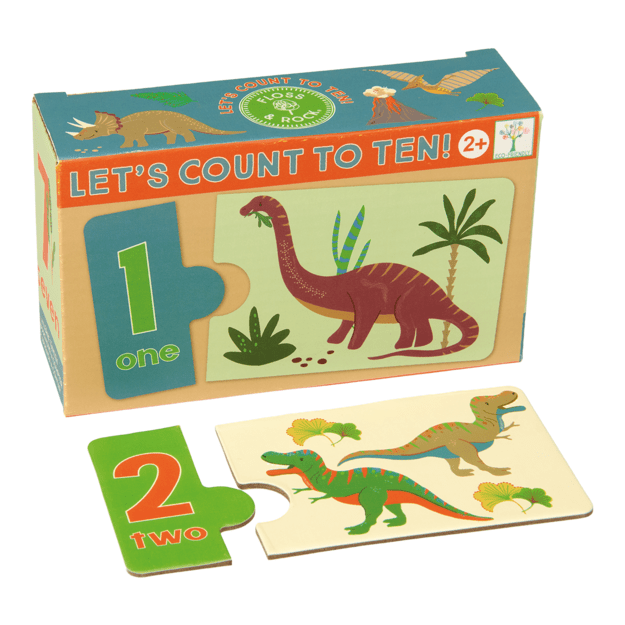 Educational toy-puzzle Count to Ten, Dinosaurs