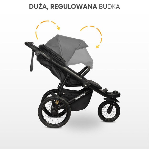 LIMA DELUXE BLACK STROLLER