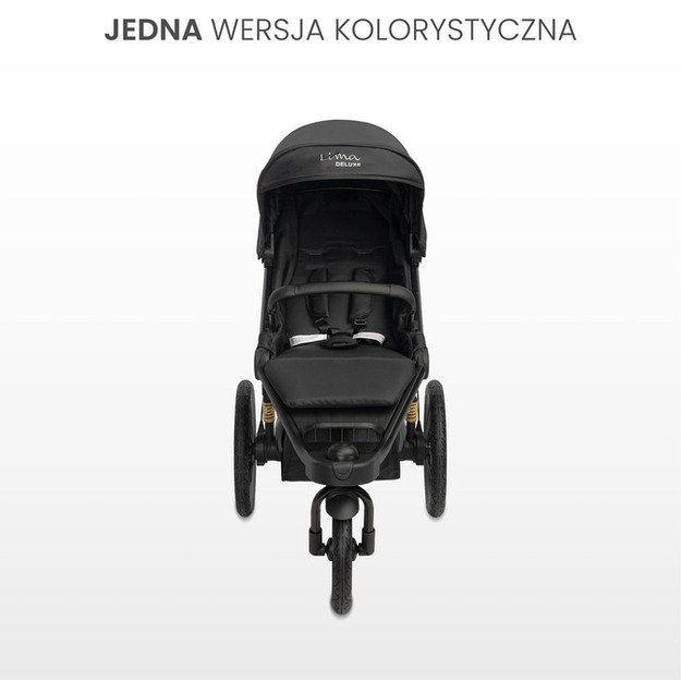 LIMA DELUXE BLACK STROLLER