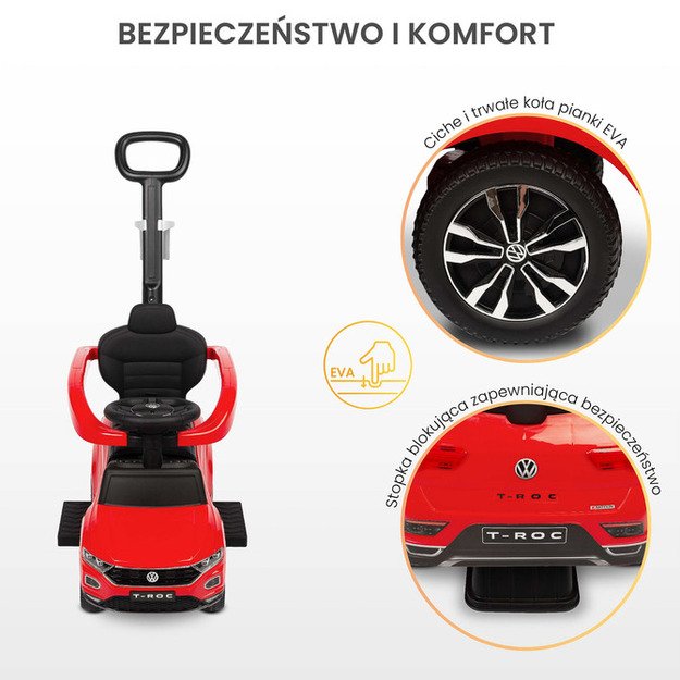 RIDE-ON TOY VW T-ROC RED 24