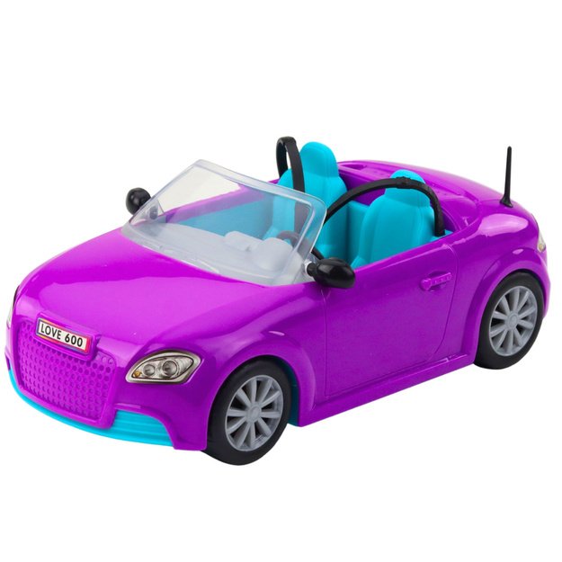 Ankiki Mini Doll Car Convertible Purple Set 3