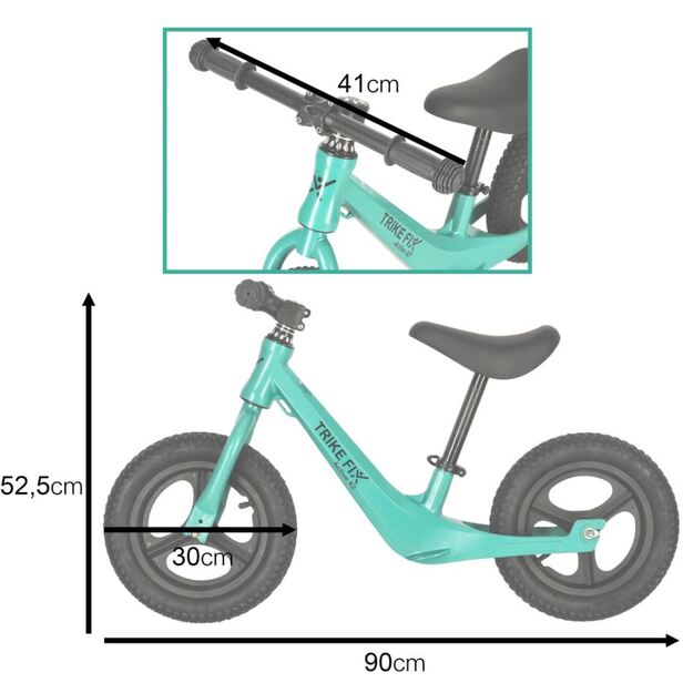 Balansinis pasispiriamas dviratis X2 (žalias)