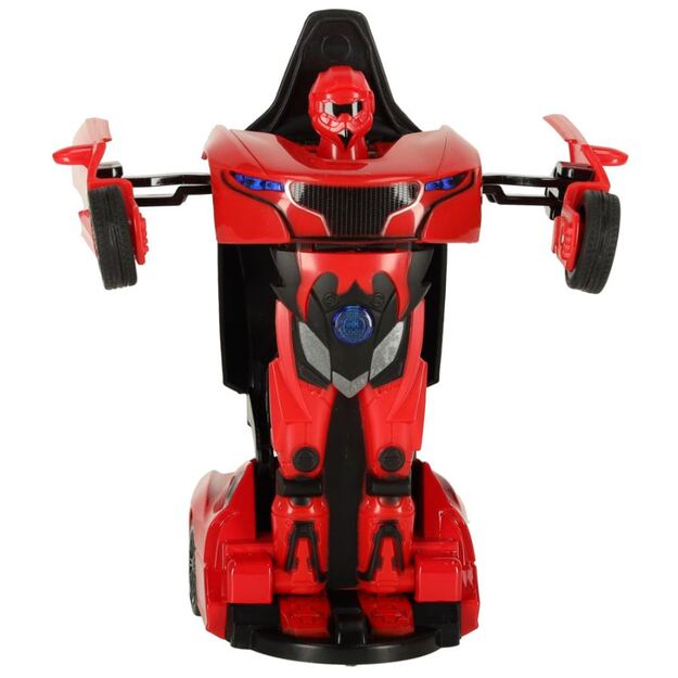 Transformeris automobilis - robotas (raudonas)
