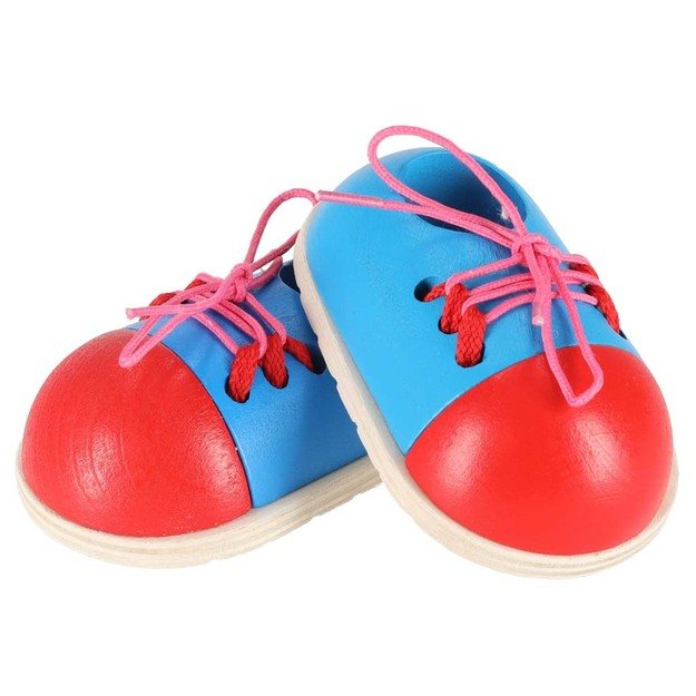 Mokomasis rinkinys, skirtas mokytis rišti batų raištelius 2s 25