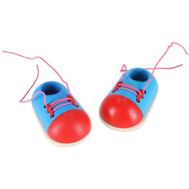 Mokomasis rinkinys, skirtas mokytis rišti batų raištelius 2s 22