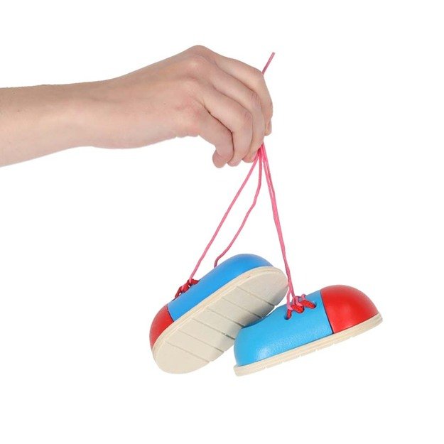 Mokomasis rinkinys, skirtas mokytis rišti batų raištelius 2s 24