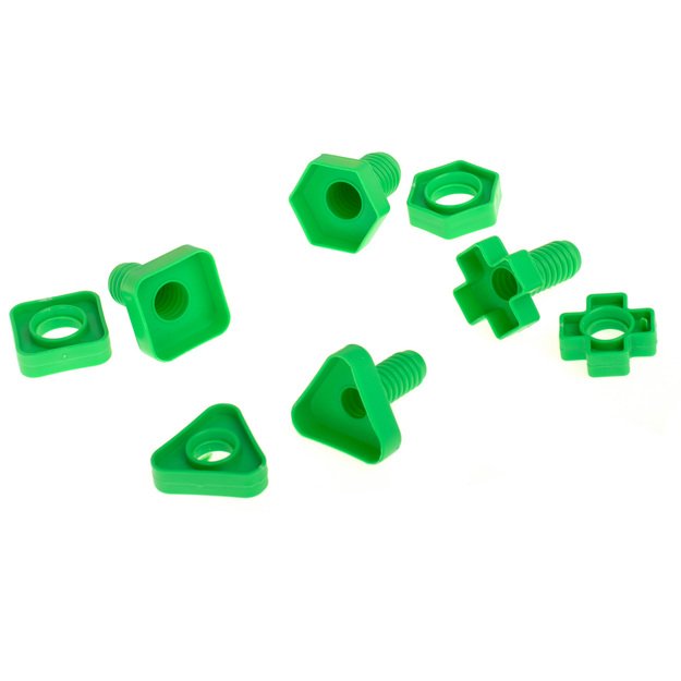 Statybiniai blokai švietimo montessori varžtai 30 elementų 19