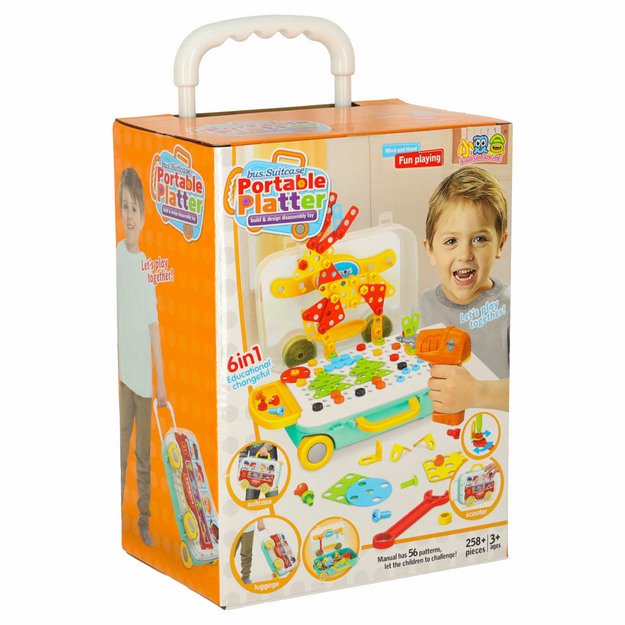 Atsuktuvo grąžtas statybiniai blokai 258 elementai 24