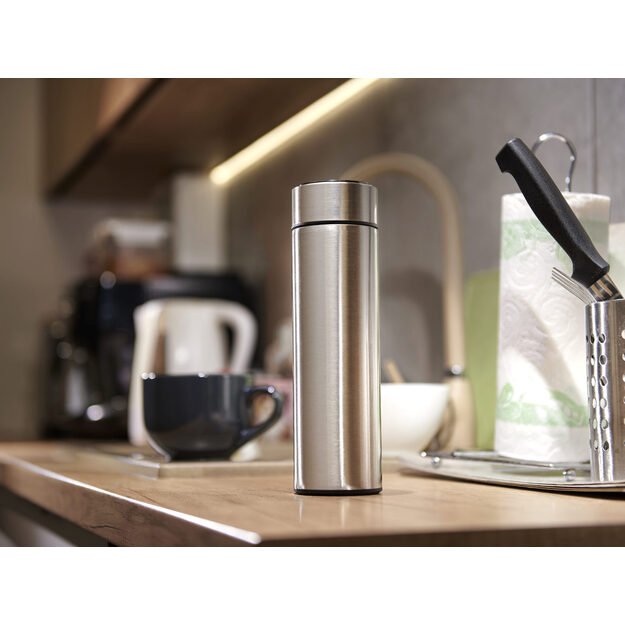  Thermos  puodelis smart LED 500ml sidabrinis