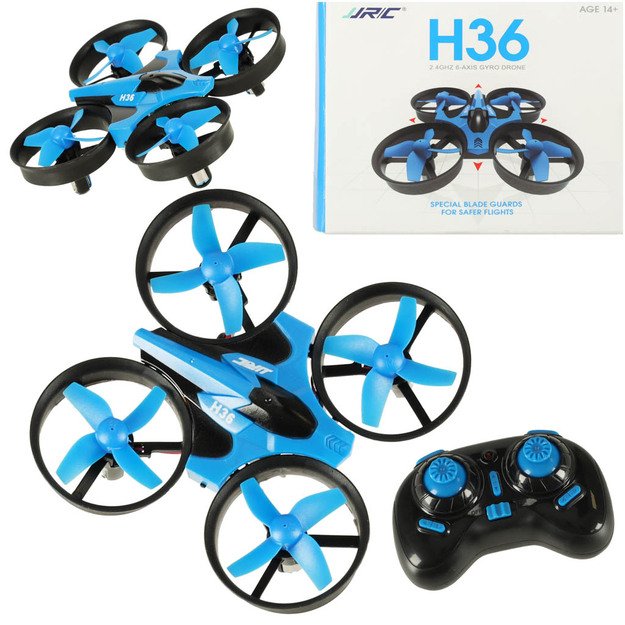 Dron RC JJRC H36 mini 2.4GHz 4CH 6 ašių danga