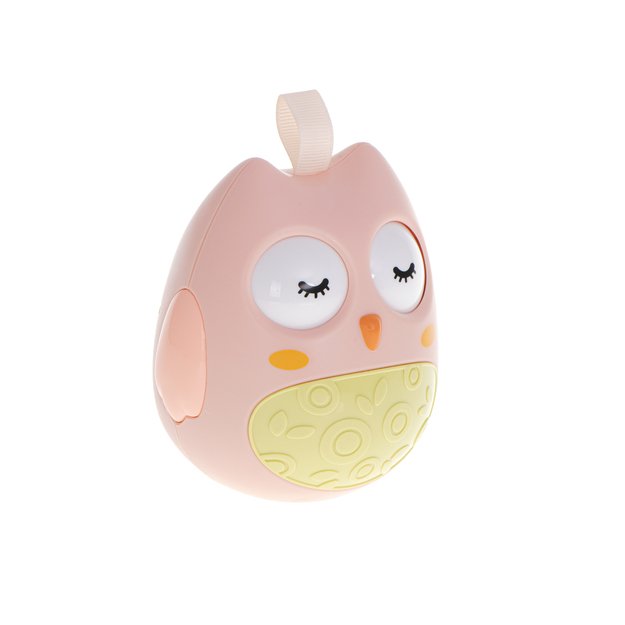 Pink owl swinging toy