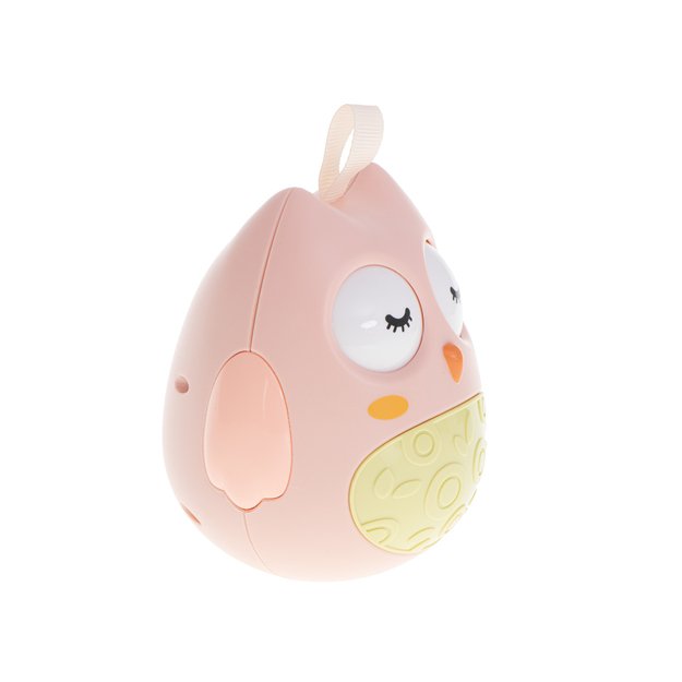 Pink owl swinging toy