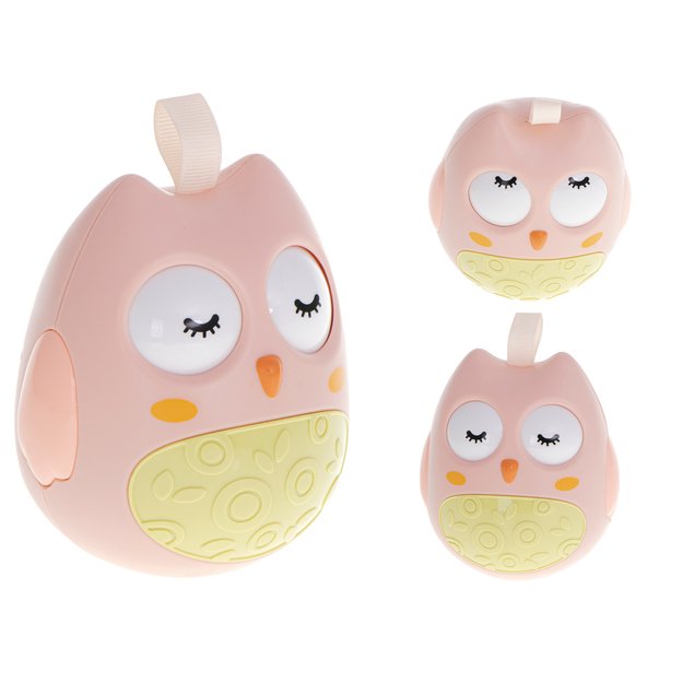 Pink owl swinging toy