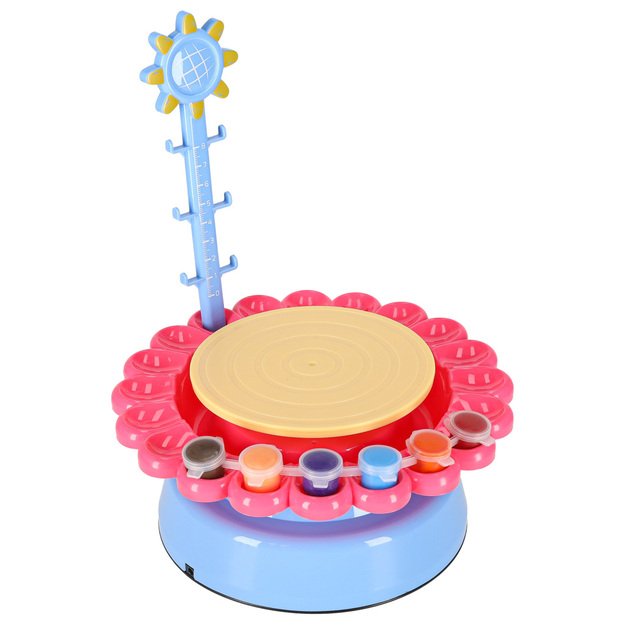 Keramikos rato kūrybinis rinkinys su moliu ir dažais 600g 17