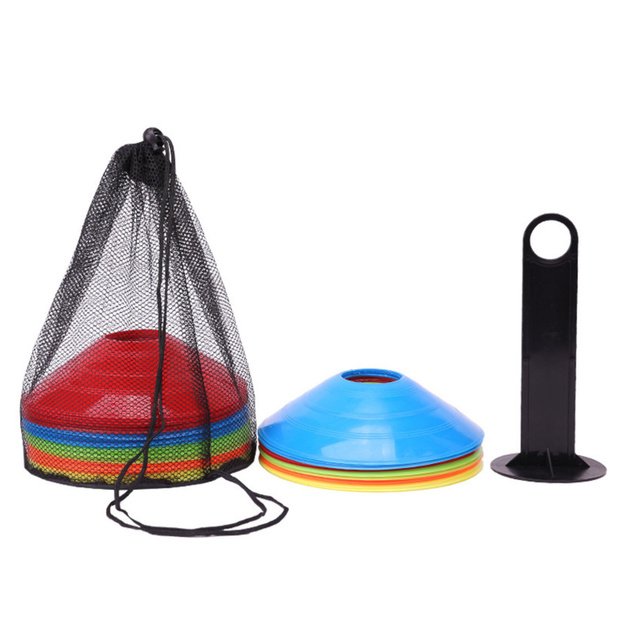 Training Cones Stand Transport Net Colorful Set of 50 pcs. 2