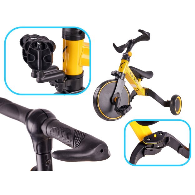 Trike Fix Mini cross trike 3in1 with pedals (yellow)