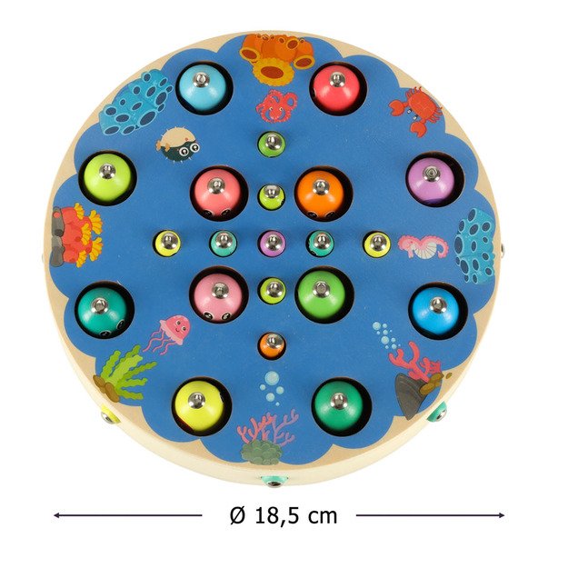Šeimos žaidimas žuvis vikšras žvejyba montessori
