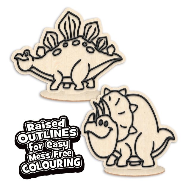 Splat Planet kūrybinis modelino rinkinys su mediniais Dinozaurais 3