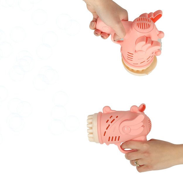 Muilo burbulų pistoletas muilo burbulai su sparnais rožinės spalvos 17