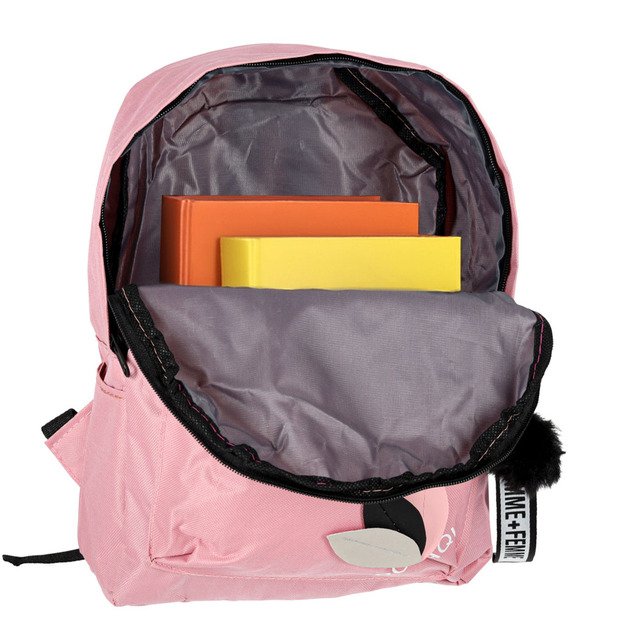 Jaunimo vieno skyriaus mokyklinė kuprinė rožinė 6