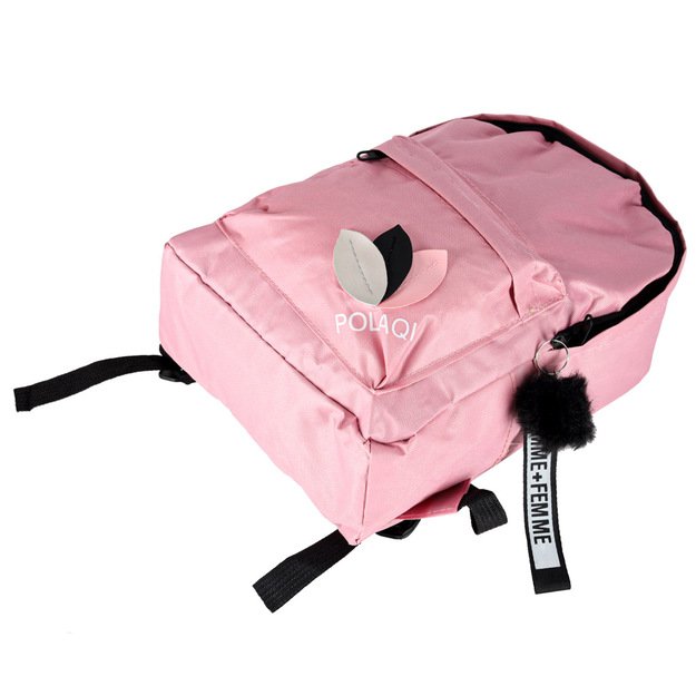 Jaunimo vieno skyriaus mokyklinė kuprinė rožinė 5