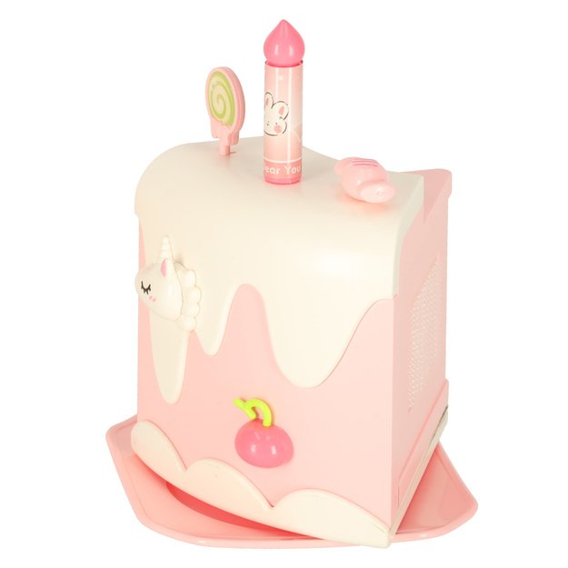 Gimtadienio tortas sukrauti pjaustymo Velcro muzikos šviesos virtuvė 16 vienetų rožinė 7