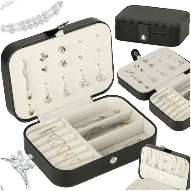 Juoda papuošalų dėžutės organizatorė 10