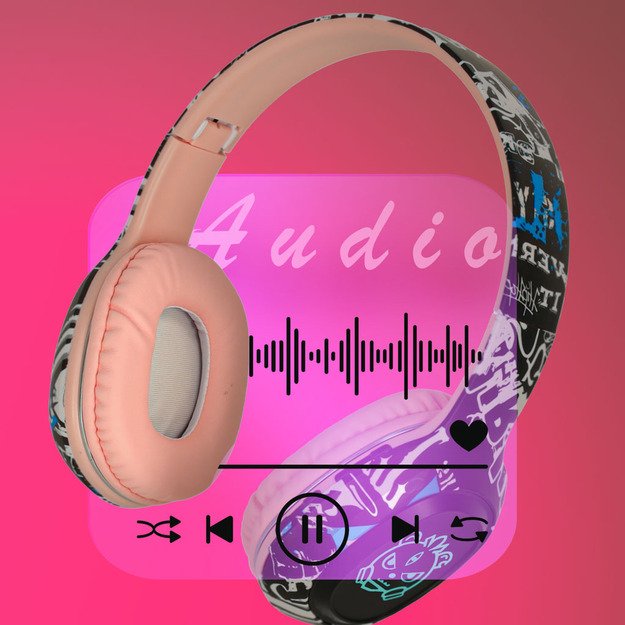  Bluetooth  belaidės ausinės į ausis  Gaming Sport  rožinės spalvos 12