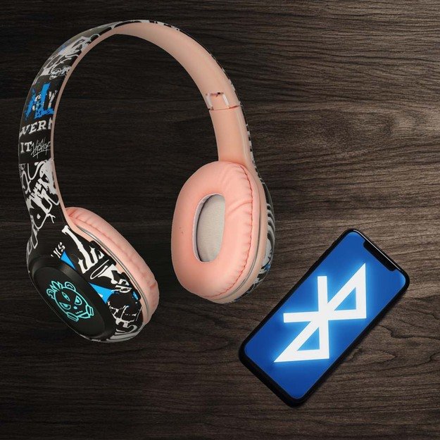  Bluetooth  belaidės ausinės į ausis  Gaming Sport  rožinės spalvos 11