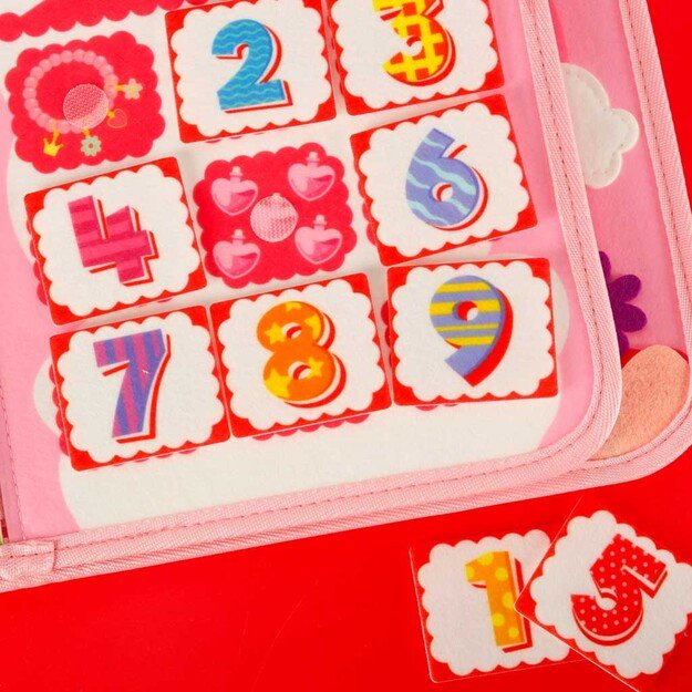 Sensory sensory montessori manipuliatorių lentos kuprinės dėklas rožinis 17