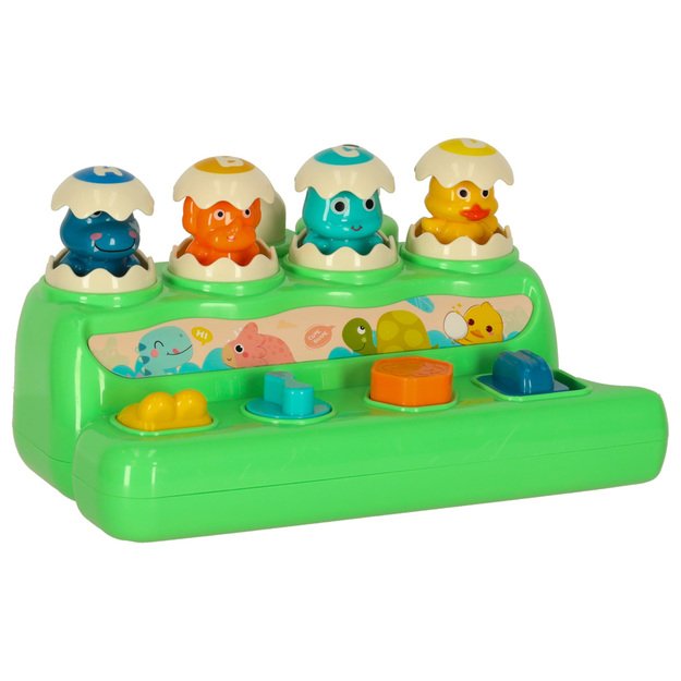 Perforavimo žaidimas vikrumas perforatorius dinozauras pop-up gyvūnai 2