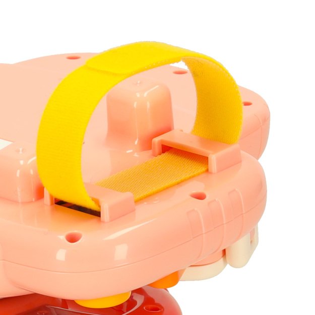 Kūdikio mažylio interaktyvus vairas į vežimėlį simuliatorius muzika skamba rausvai 10