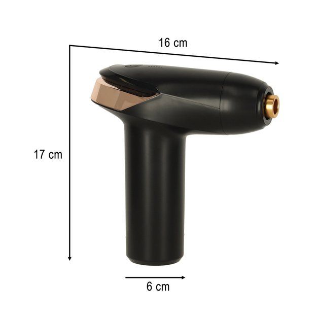 Mini LED nugaros kūno masažuoklis masažo pistoletas 6in1 10