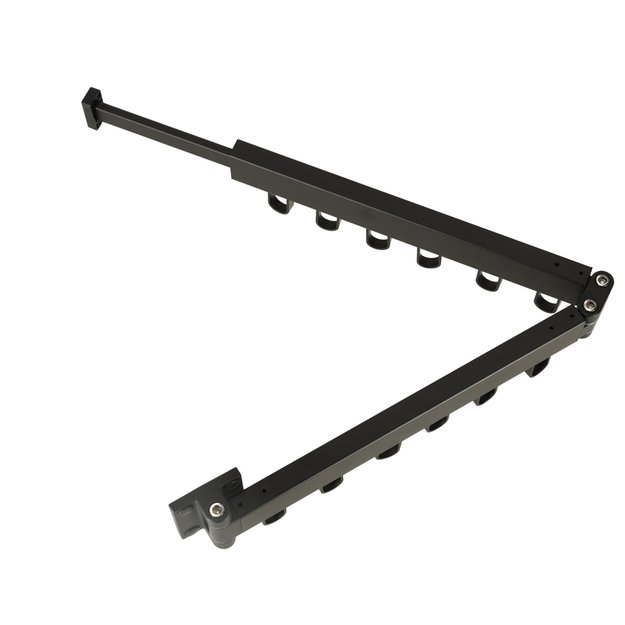 Wall-mounted folding hanger 84 cm black