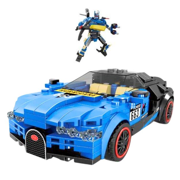 Robot Car 2in1 Hurricane Blue Construction Bricks 328 pcs. 1