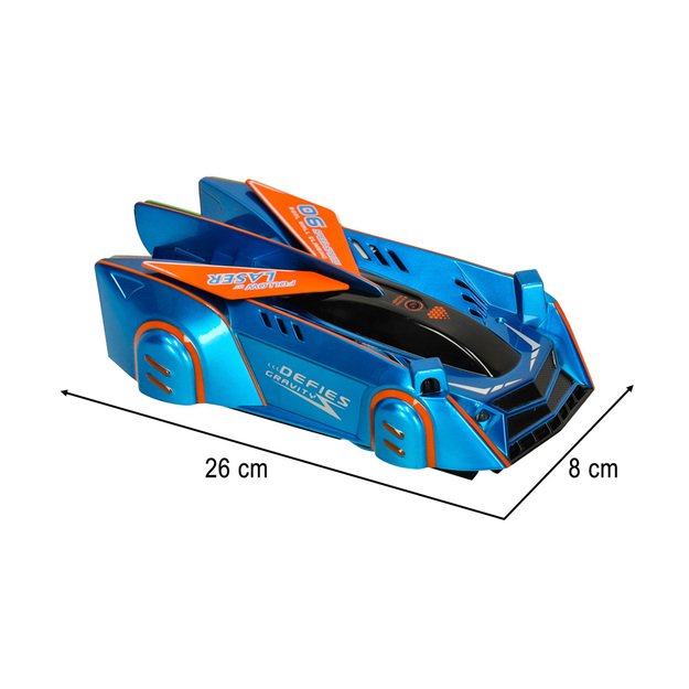 RC Laser Controlled Wall Driving Car (Blue)