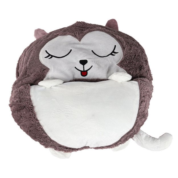 Vaikiškas miegmaišis turistinė pagalvė 2in1 135x50cm mėlyna 7