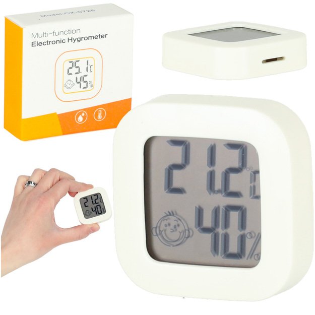 Higrometras Kambario termometras Drėgmės matuoklis LCD 1