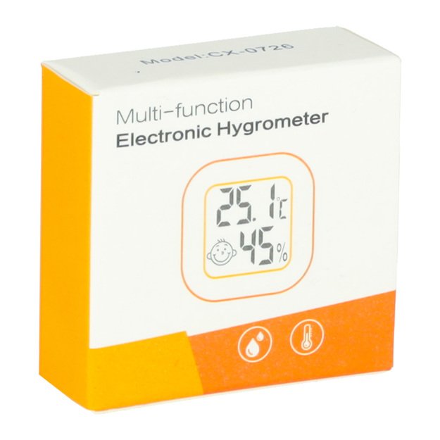 Higrometras Kambario termometras Drėgmės matuoklis LCD 18