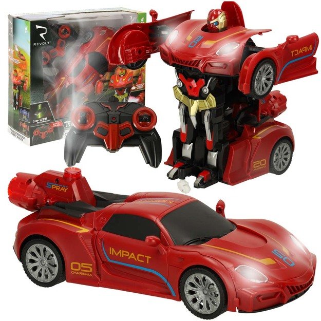 Transformerio robotas lenktyninis automobilis Revolt TRANSFORMING ROBOT RACER 9