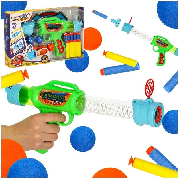Nerf šovinių pistoletas 2in1