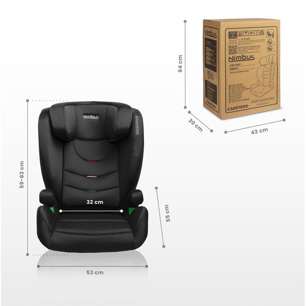 NIMBUS CAR SEAT I-SIZE 4-12 CAMEL (100-150cm) 17