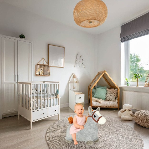 Pripučiamas pliušinis šokliukas arkliukas 8