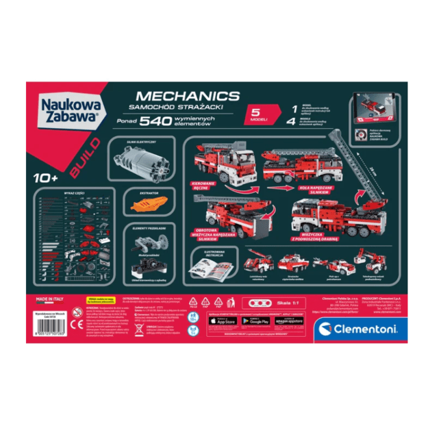 Scientific Fun Mechanics Laboratory: Fire Truck Clementoni 50728 4