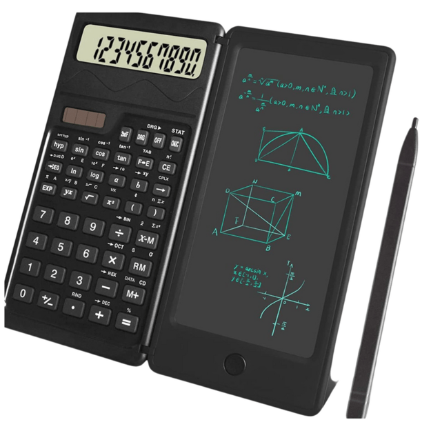 Scientific Calculator Notebook LED Stylus Solar Battery 1